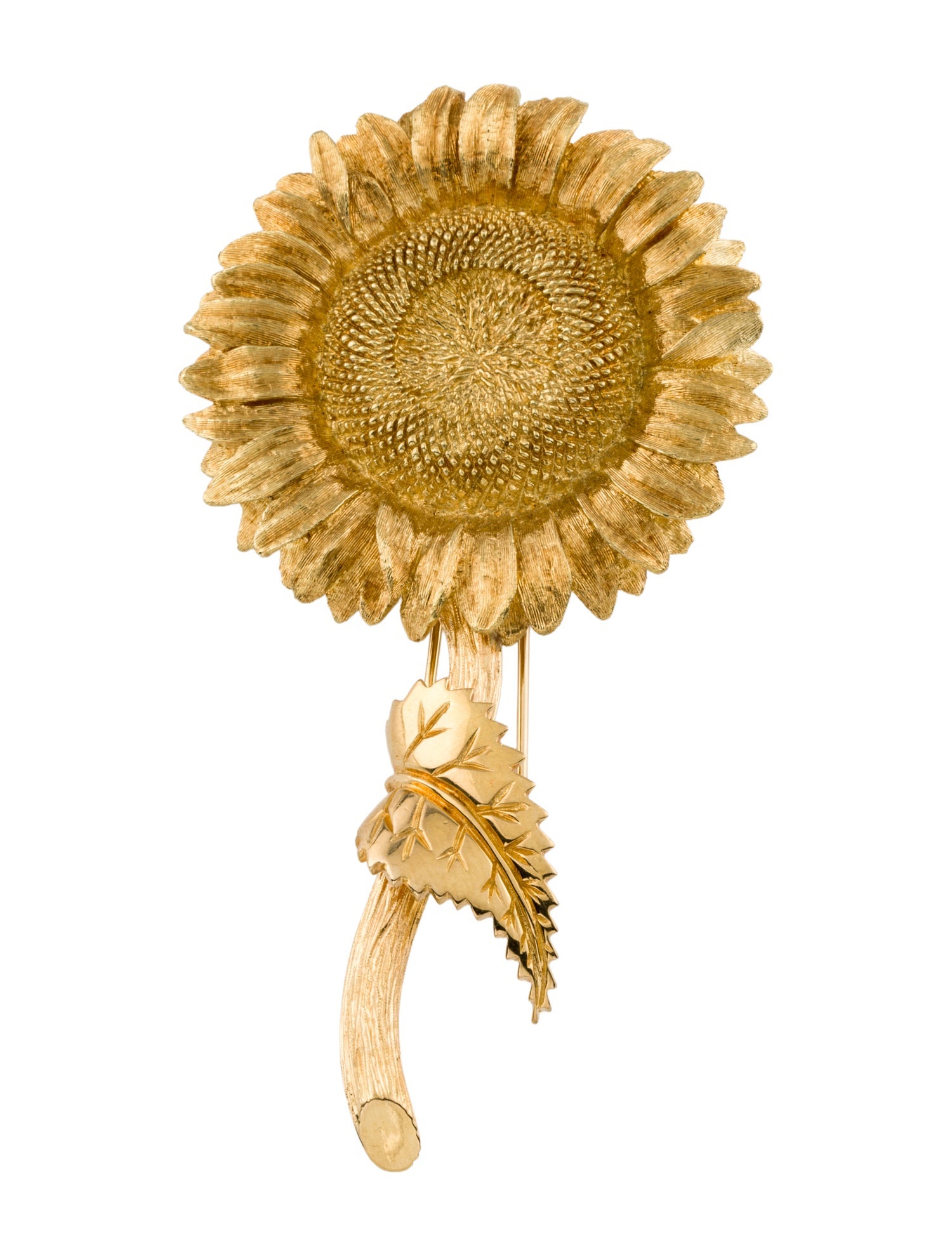 Bielka 18K Large Sunflower Brooch
