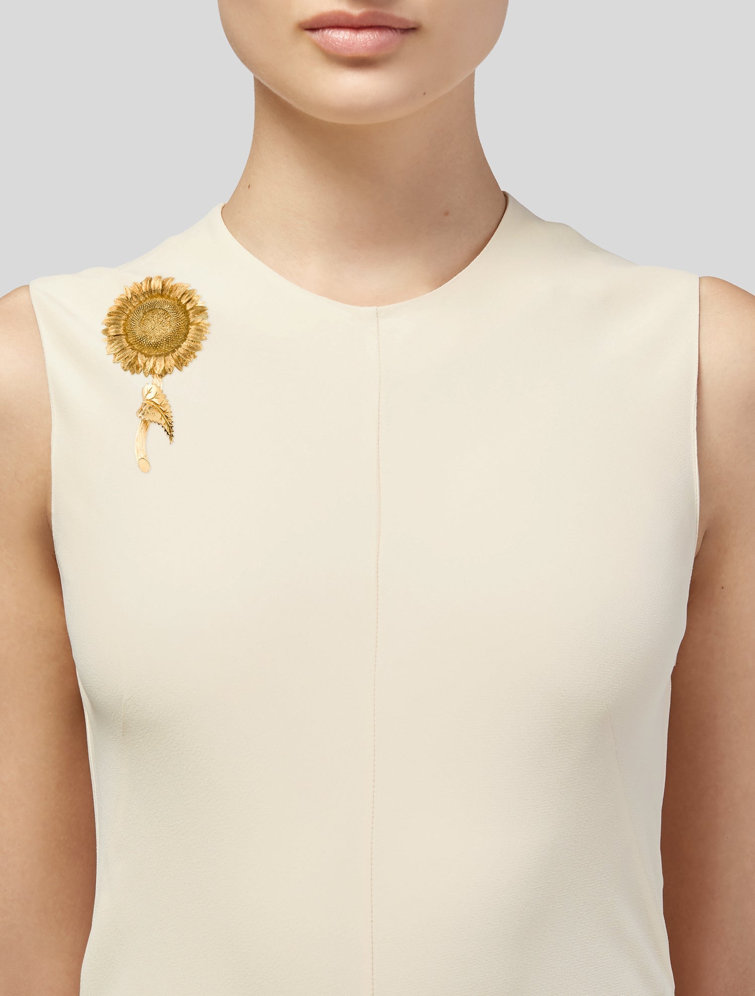 Bielka 18K Large Sunflower Brooch