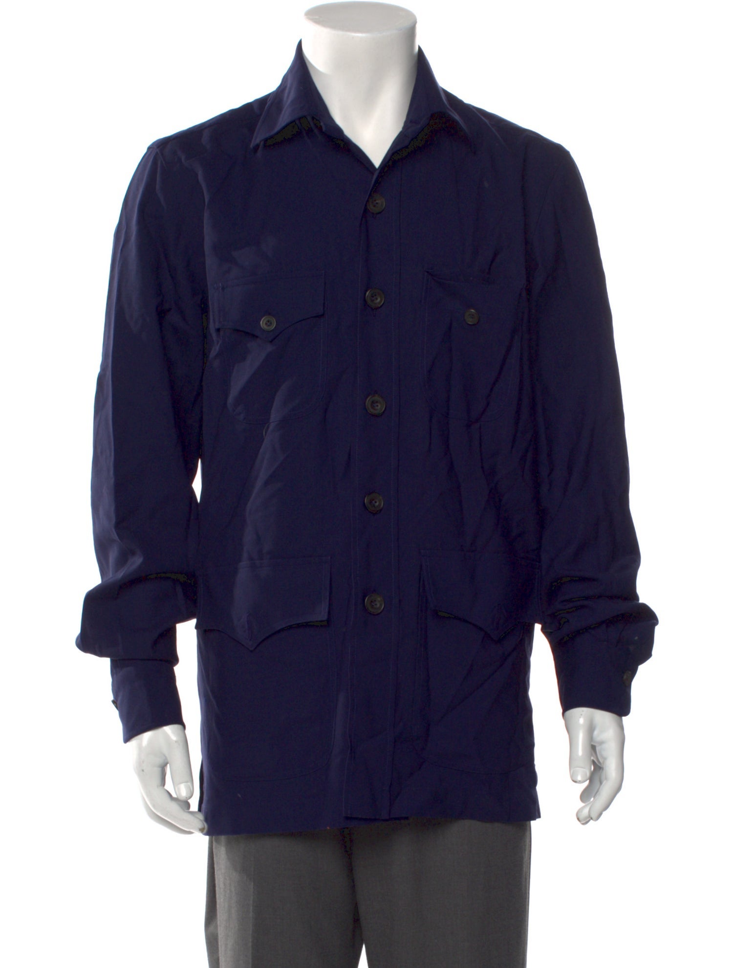Rubinacci Wool Long Sleeve Shirt