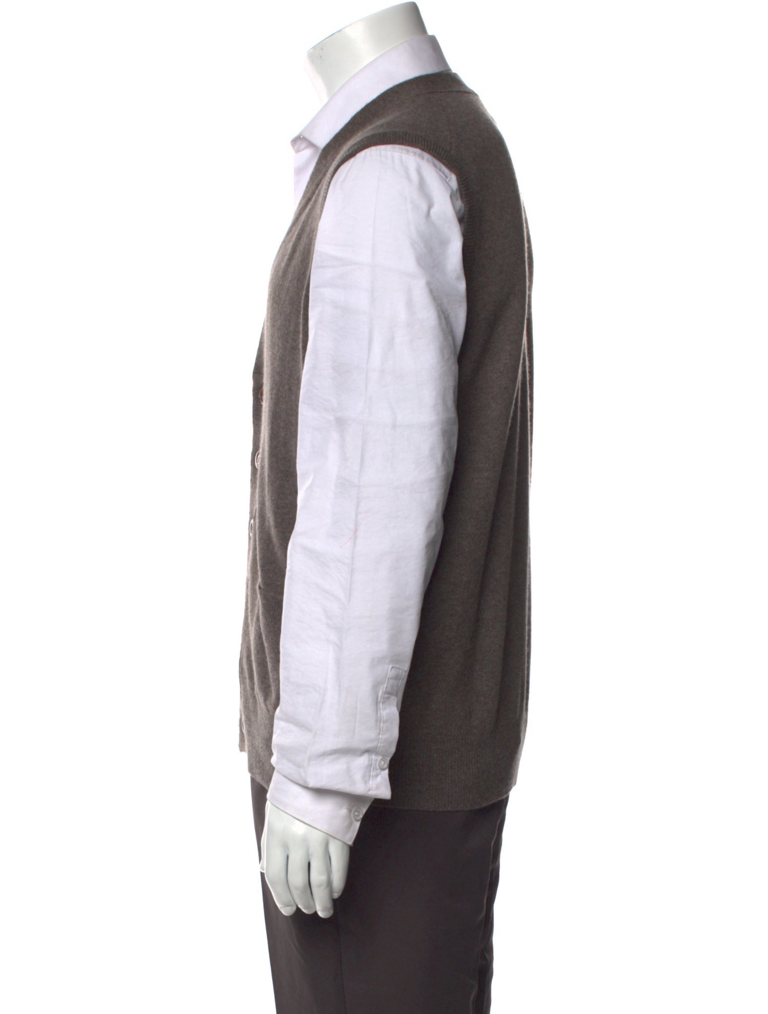 Rubinacci Cashmere V-Neck Sweater Vest w/ Tags