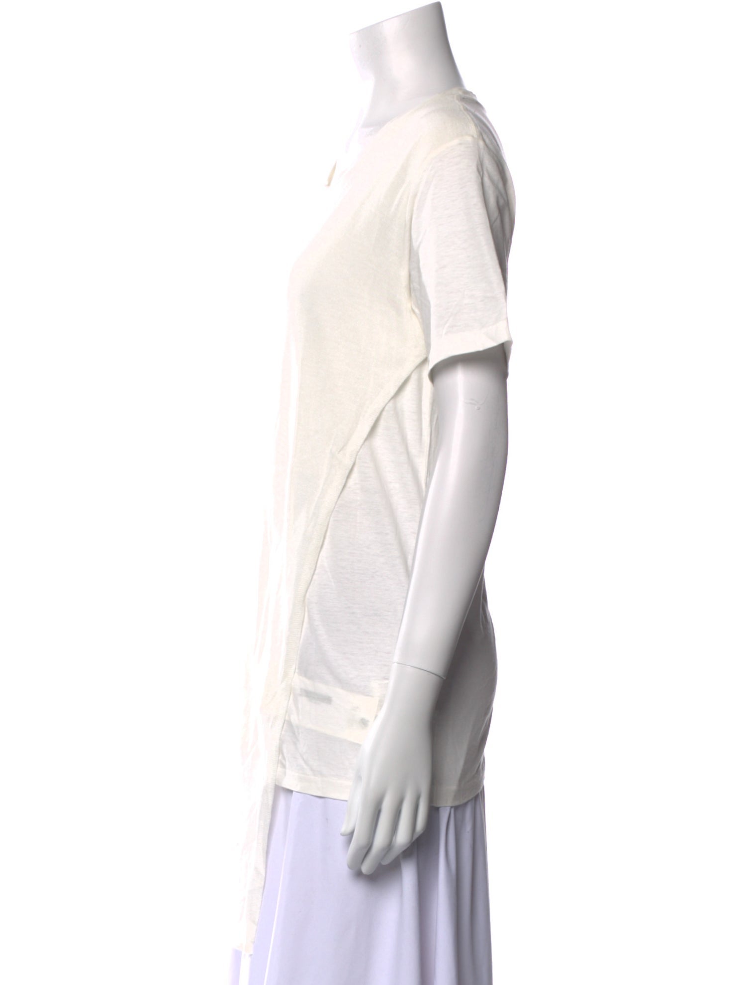 RISMAT by Y's Scoop Neck Short Sleeve T-Shirt