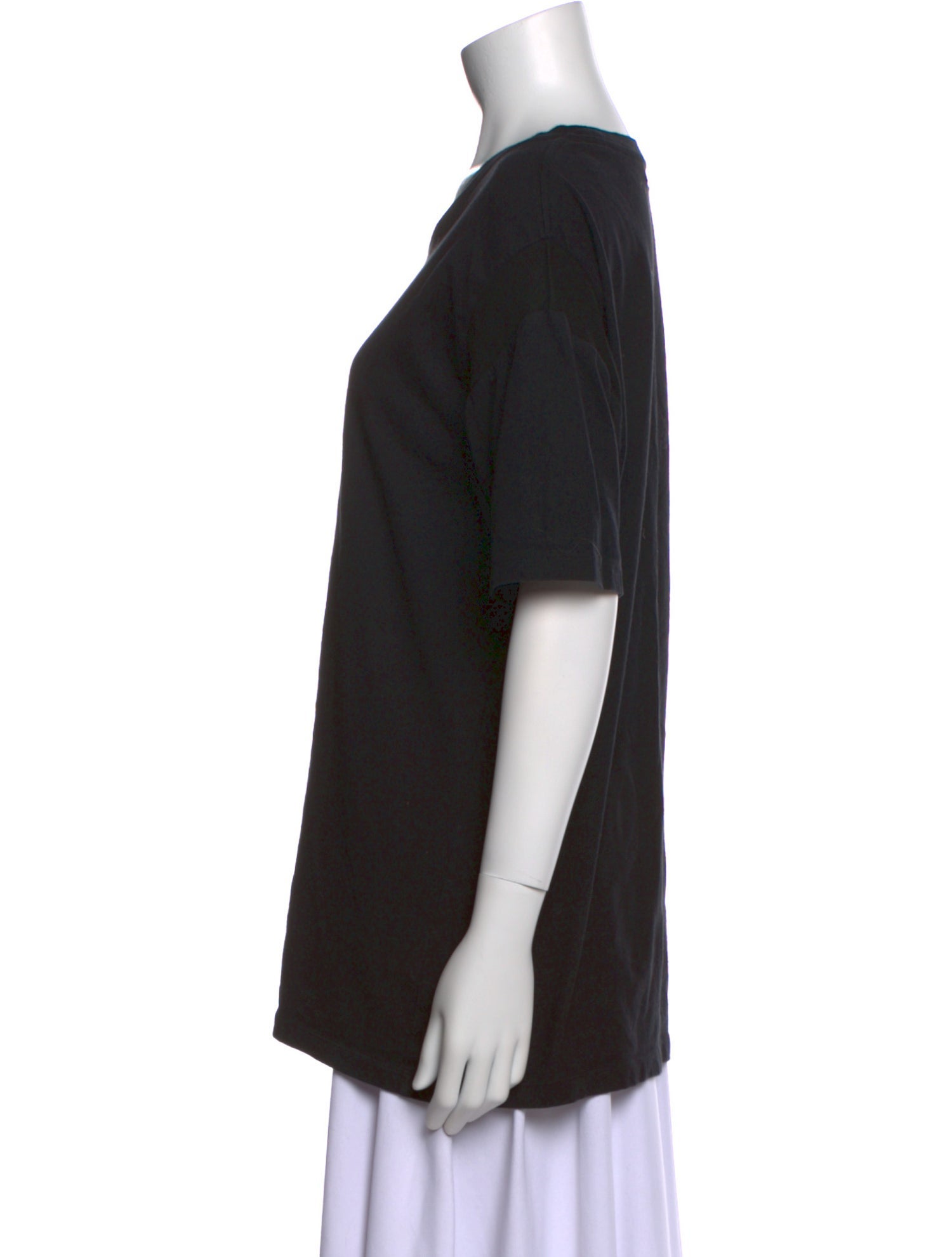 RISMAT by Y's Scoop Neck Short Sleeve T-Shirt