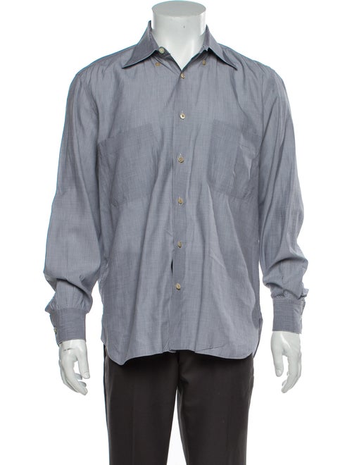 Stefano Ricci Long Sleeve Dress Shirt Grey