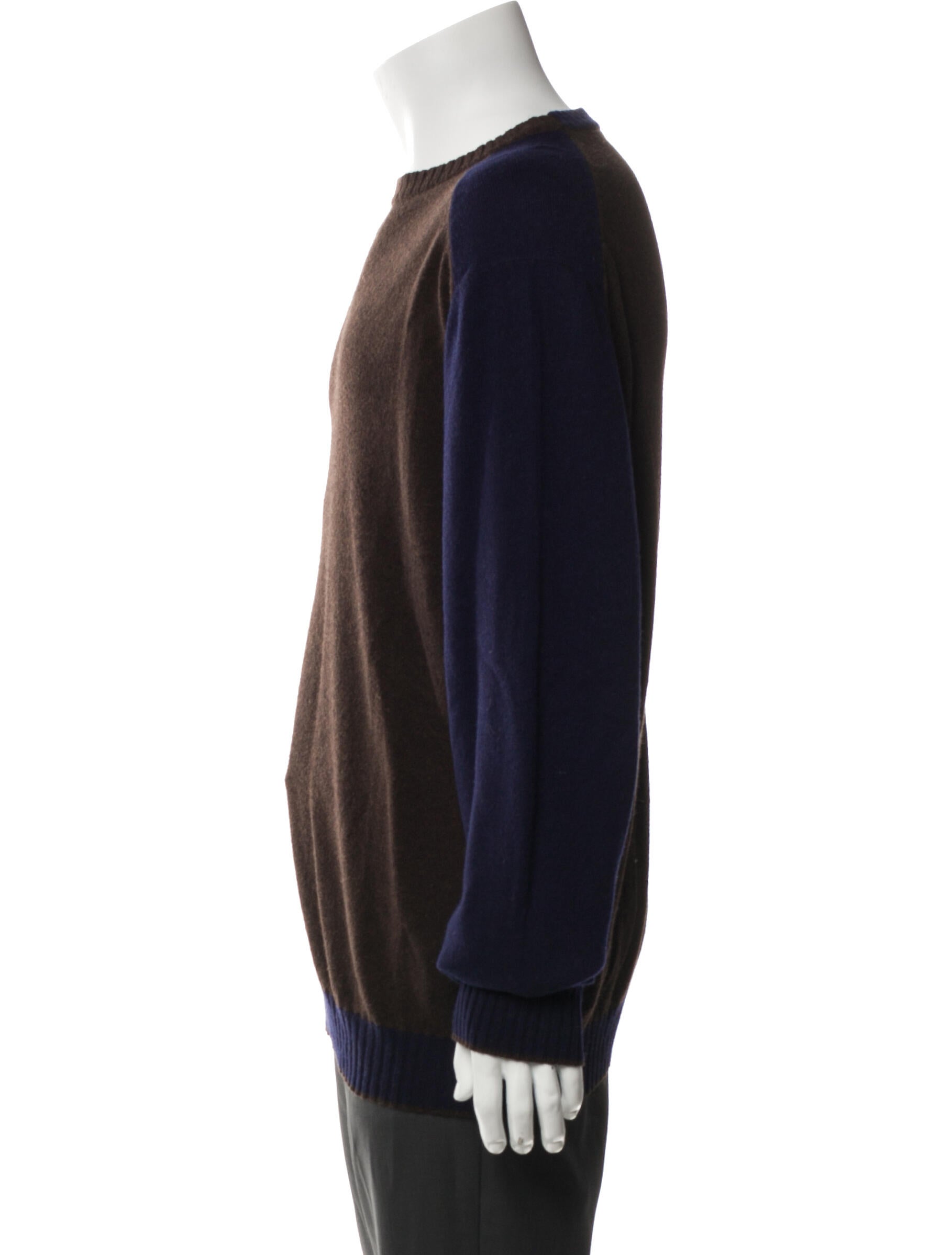 Stefano Ricci Cashmere Colorblock Pattern Pullover