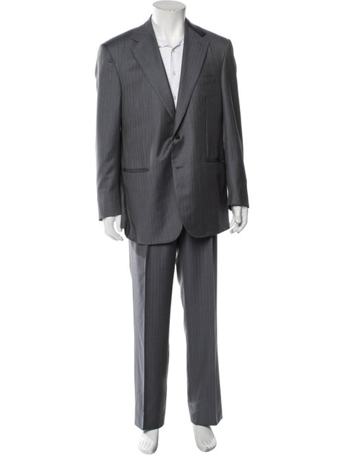 Stefano Ricci Wool Striped Two-Piece Suit