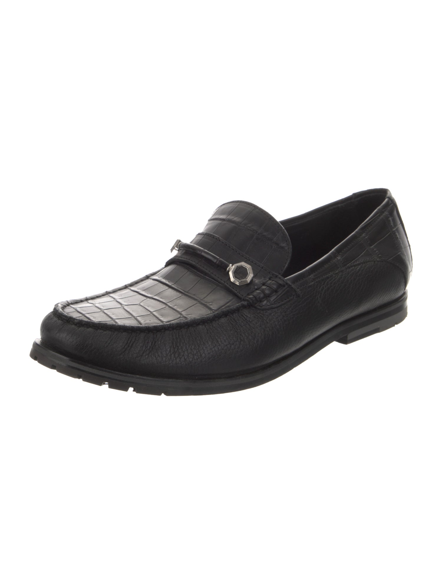 Stefano Ricci Leather Dress Loafers