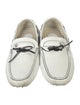 Stefano Ricci Leather Whipstitch Trim Moccasins