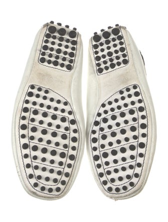 Stefano Ricci Leather Whipstitch Trim Moccasins