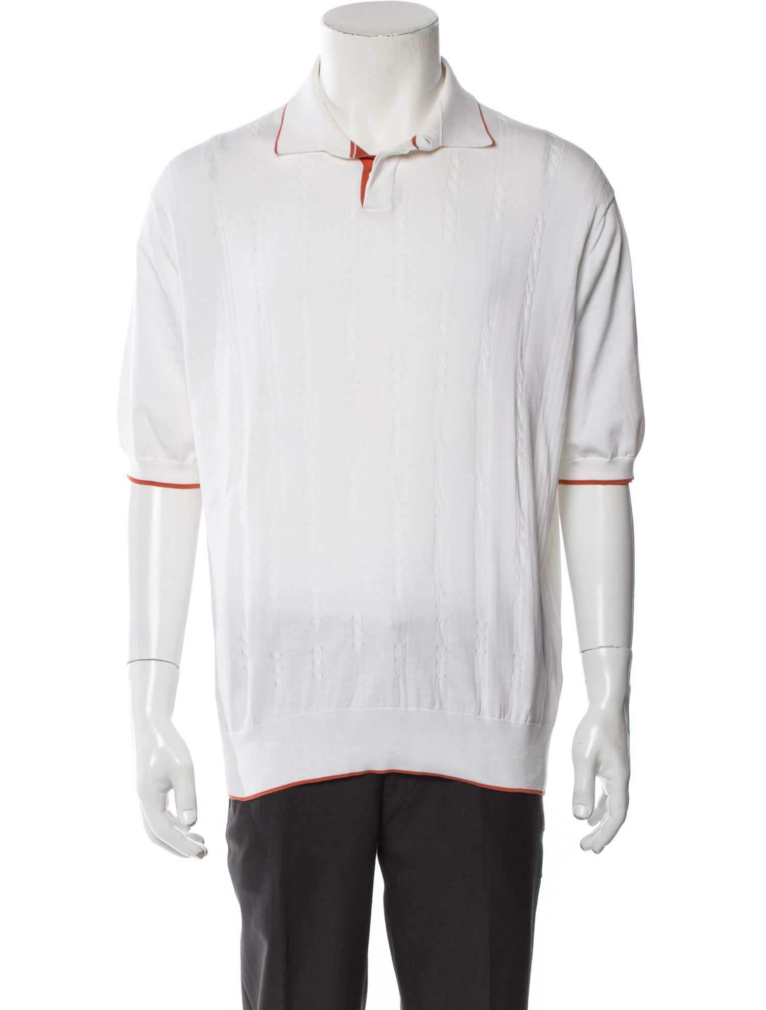 Stefano Ricci Collar Short Sleeve Polo Shirt