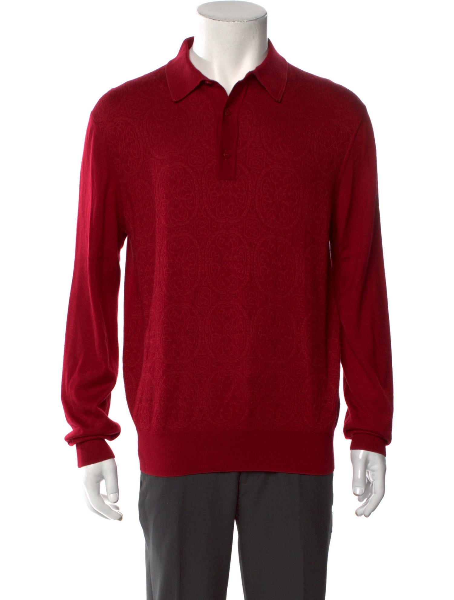 Stefano Ricci Cashmere Collar Polo Shirt