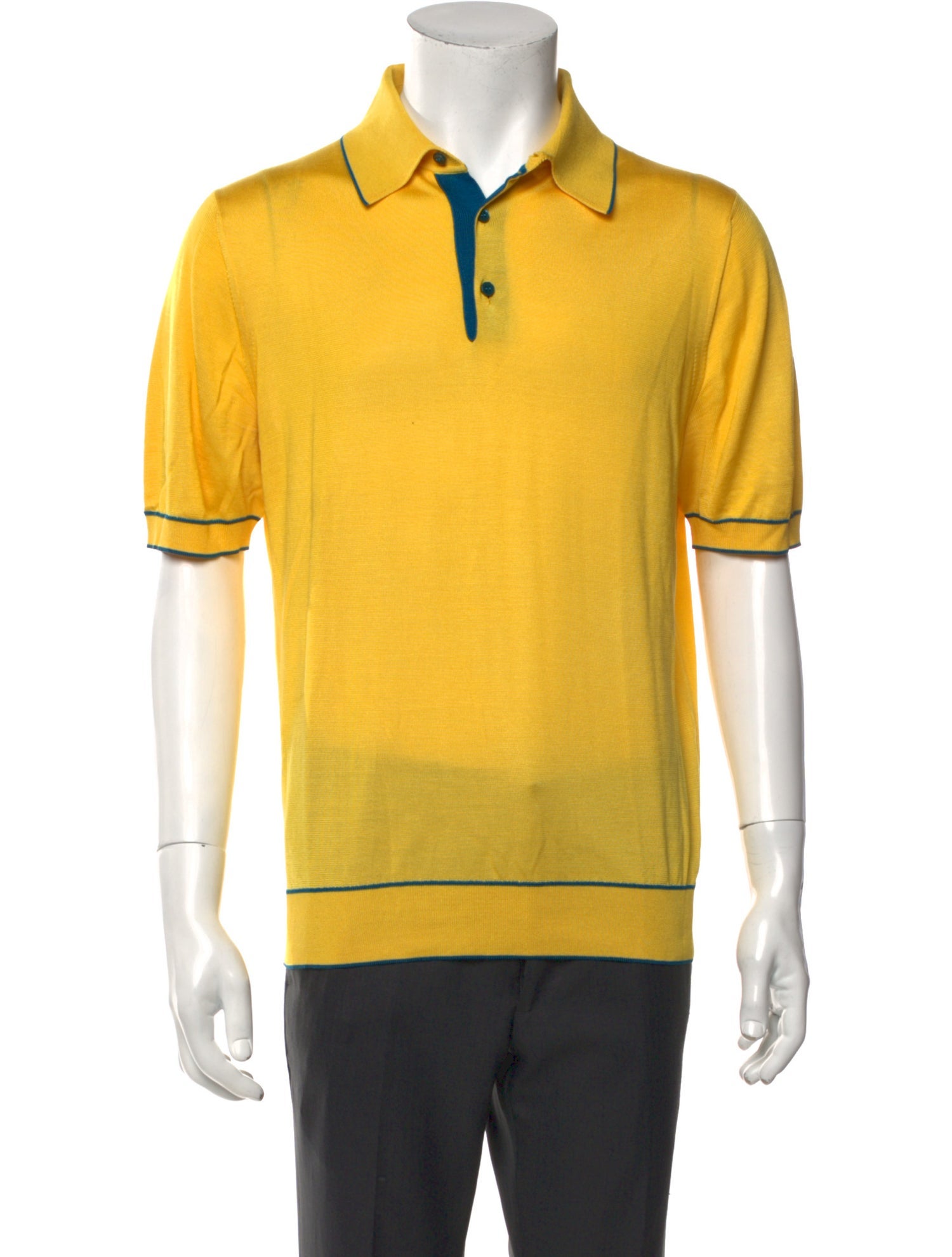 Stefano Ricci Collar Short Sleeve Polo Shirt