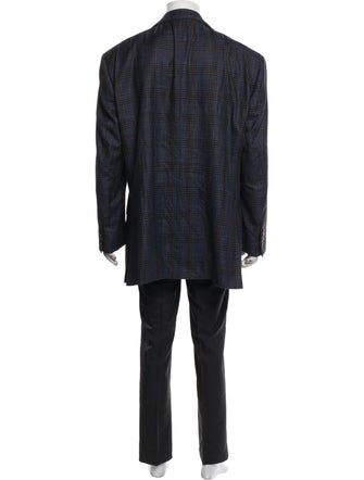 Stefano Ricci Plaid Print Blazer