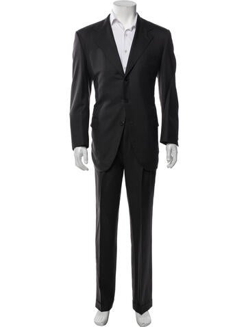 Stefano Ricci Suiting Wool Striped Two-Piece Suit Us38, It48 | M