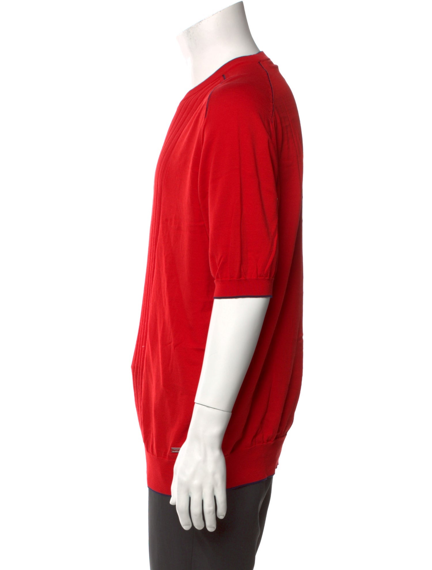 Stefano Ricci Crew Neck Three-Quarter Sleeve T-Shirt