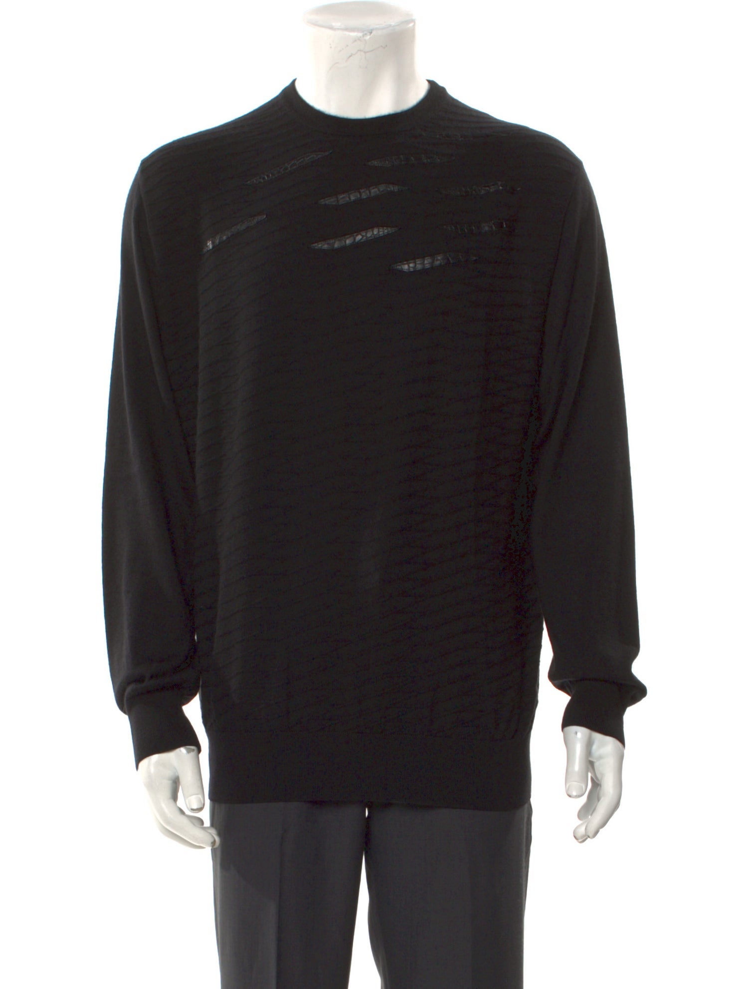 Stefano Ricci Crew Neck Long Sleeve Pullover