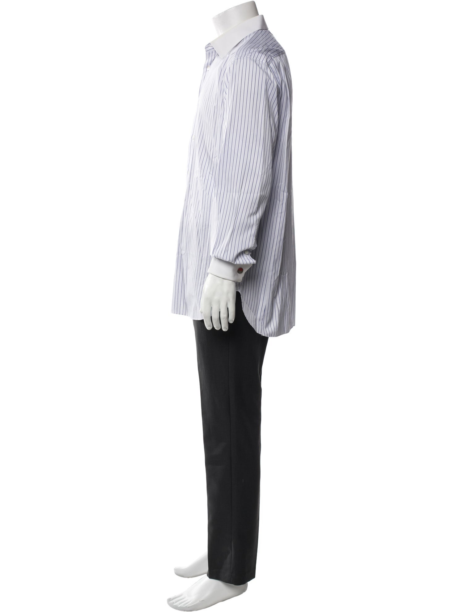 Stefano Ricci Striped Long Sleeve Dress Shirt