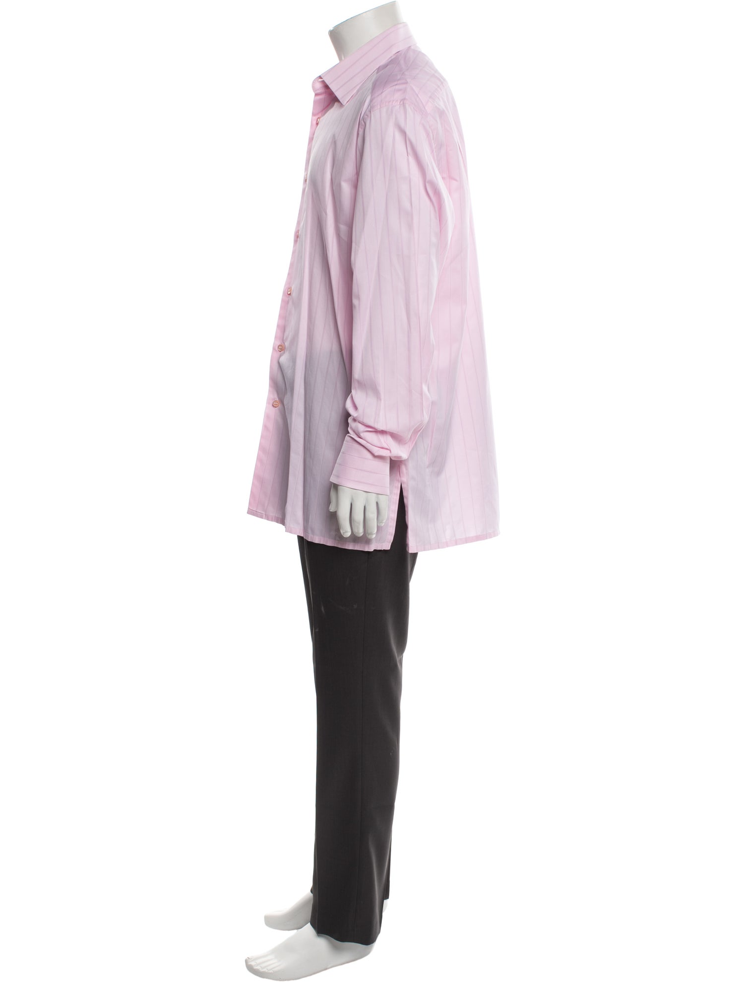 Stefano Ricci Striped Long Sleeve Dress Shirt