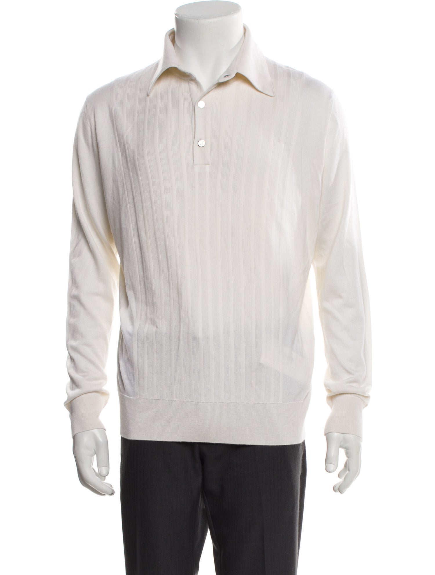 Stefano Ricci Cashmere Mock Neck Polo Sweater w/ Tags