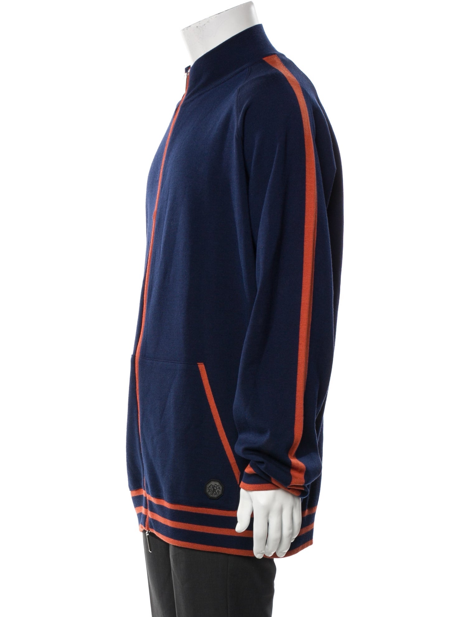 Stefano Ricci Wool Striped Bomber Jacket