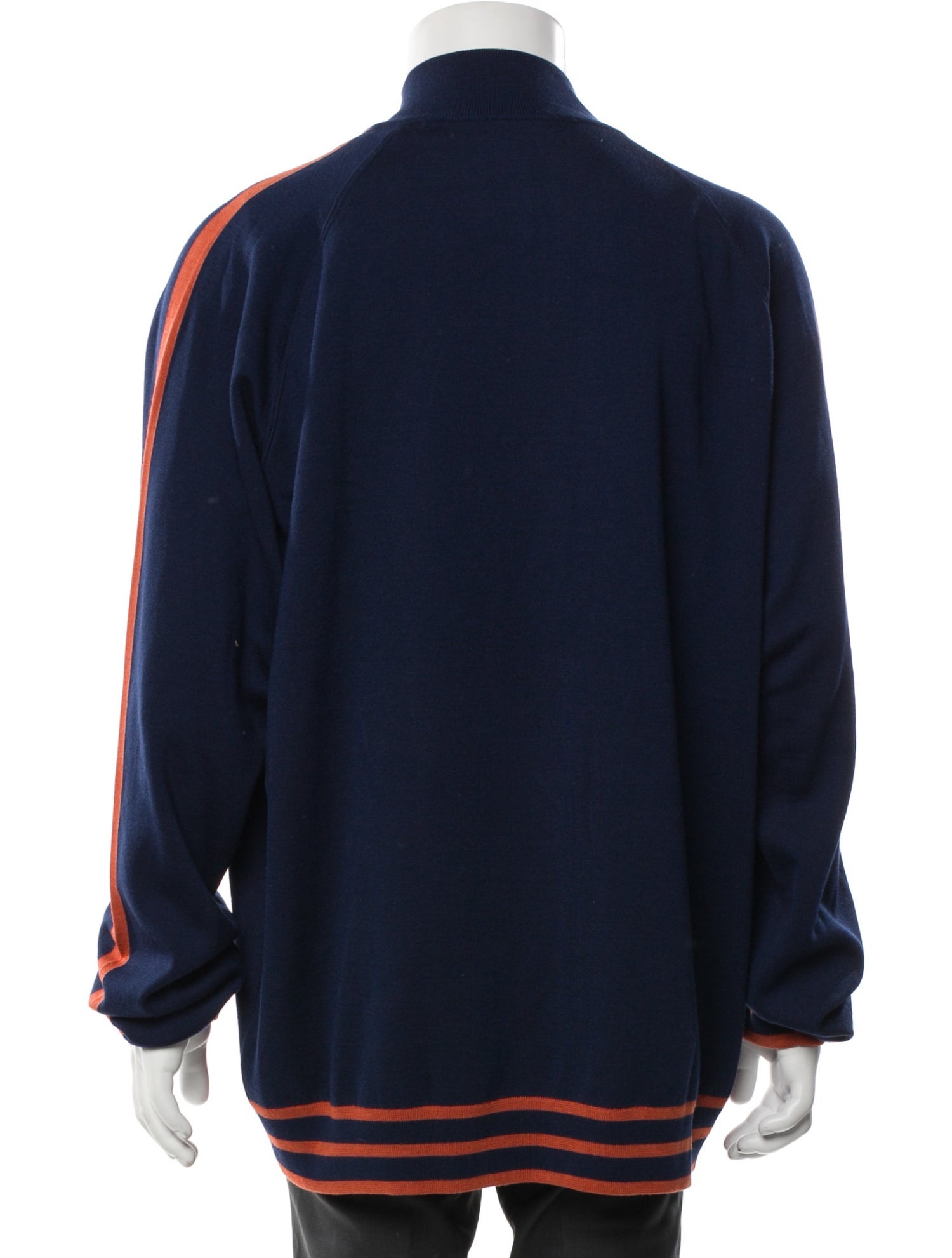 Stefano Ricci Wool Striped Bomber Jacket