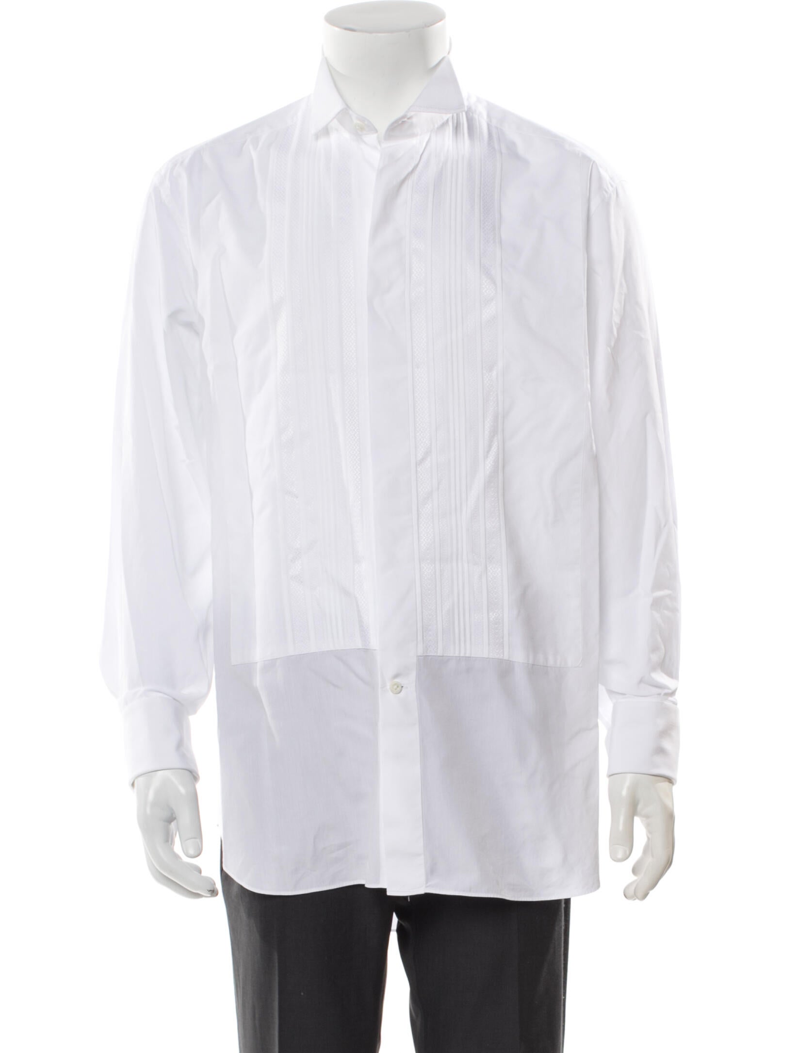 Stefano Ricci Long Sleeve Tuxedo Shirt