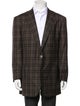 Stefano Ricci Wool Plaid Print Blazer