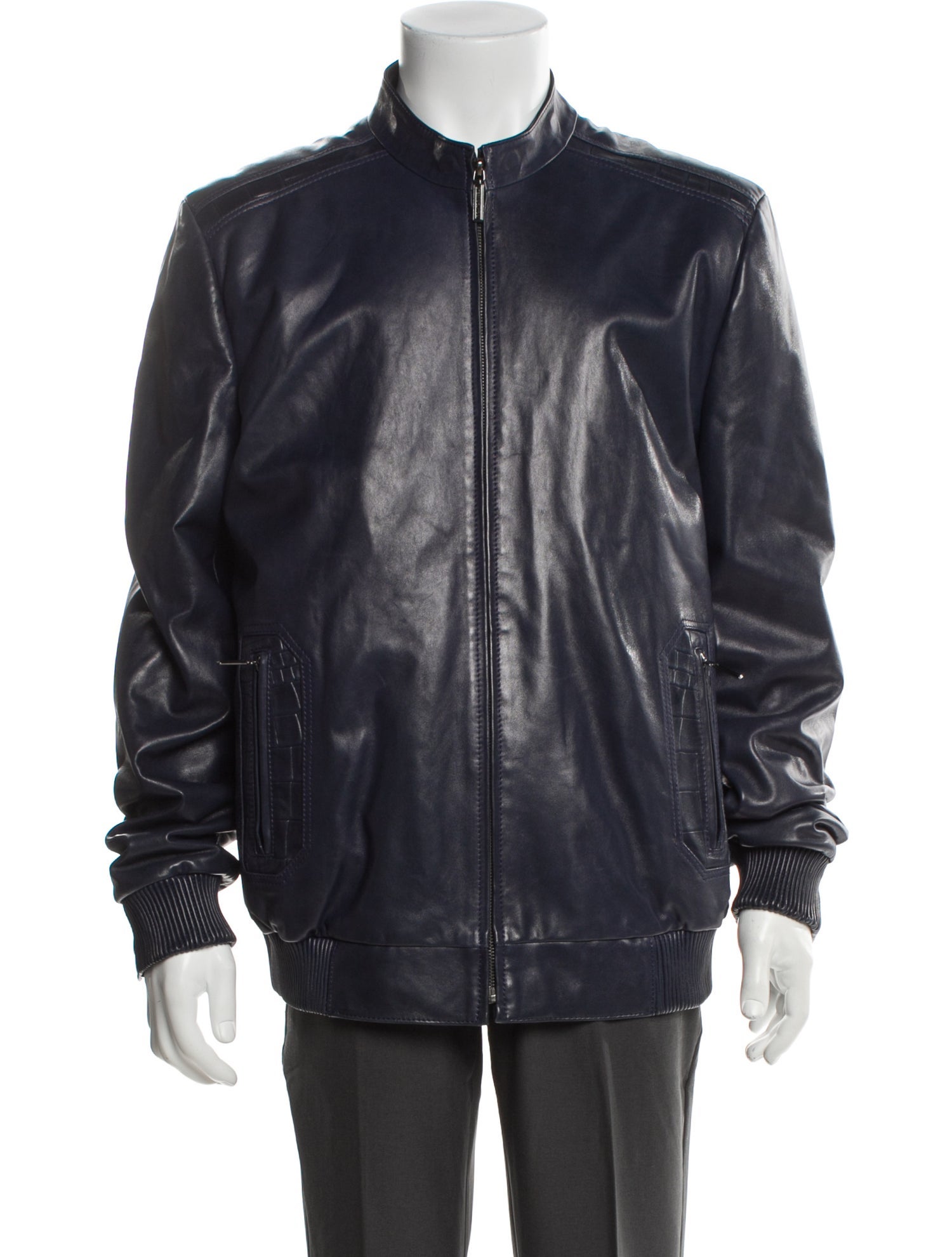 Stefano Ricci Leather Moto Jacket