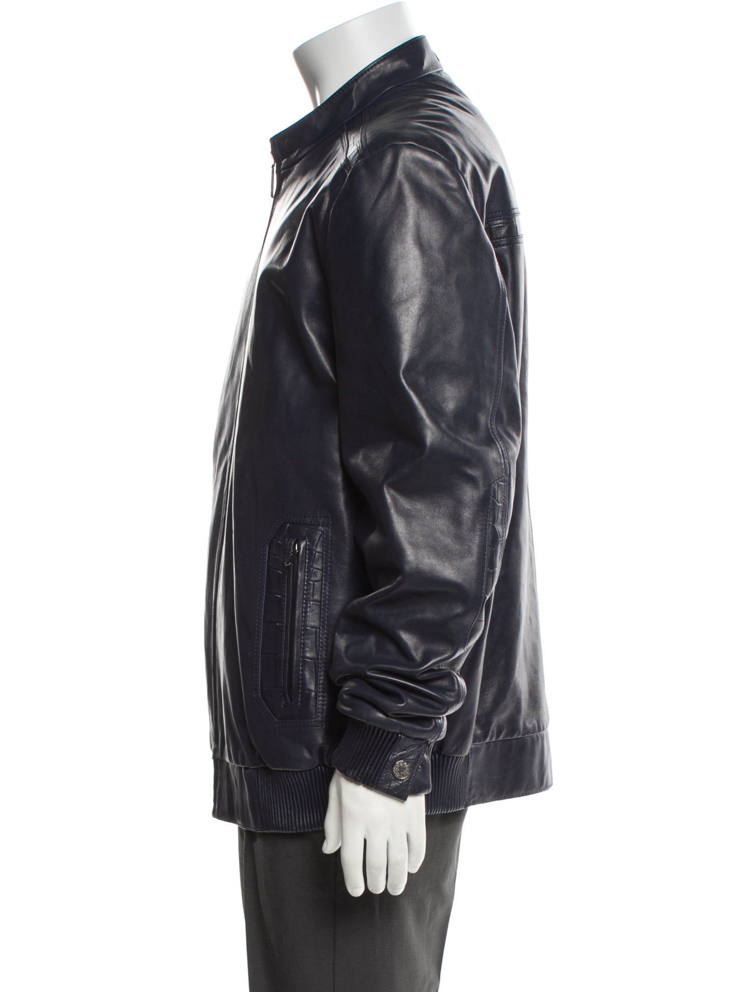 Stefano Ricci Leather Moto Jacket
