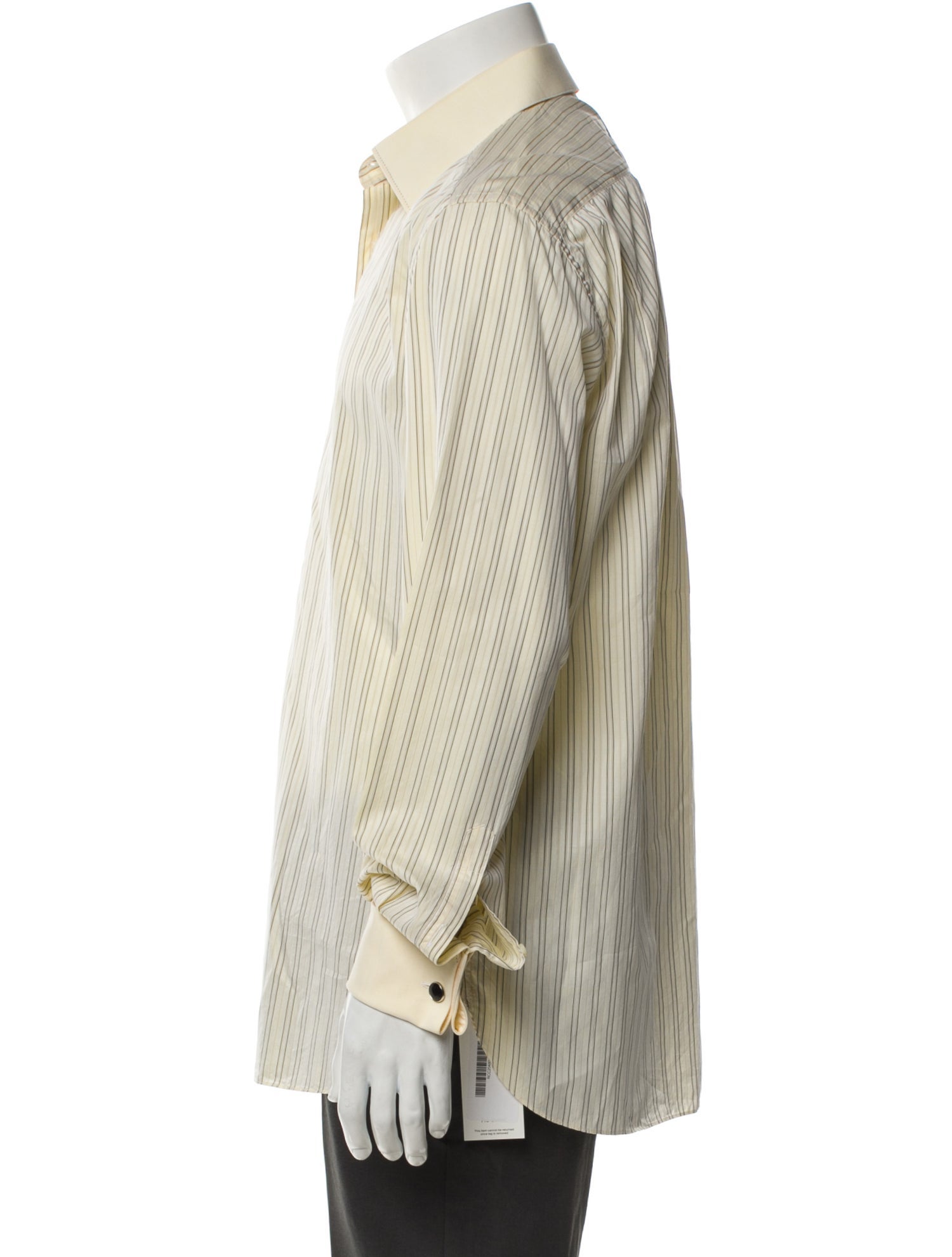 Stefano Ricci Striped Long Sleeve Dress Shirt