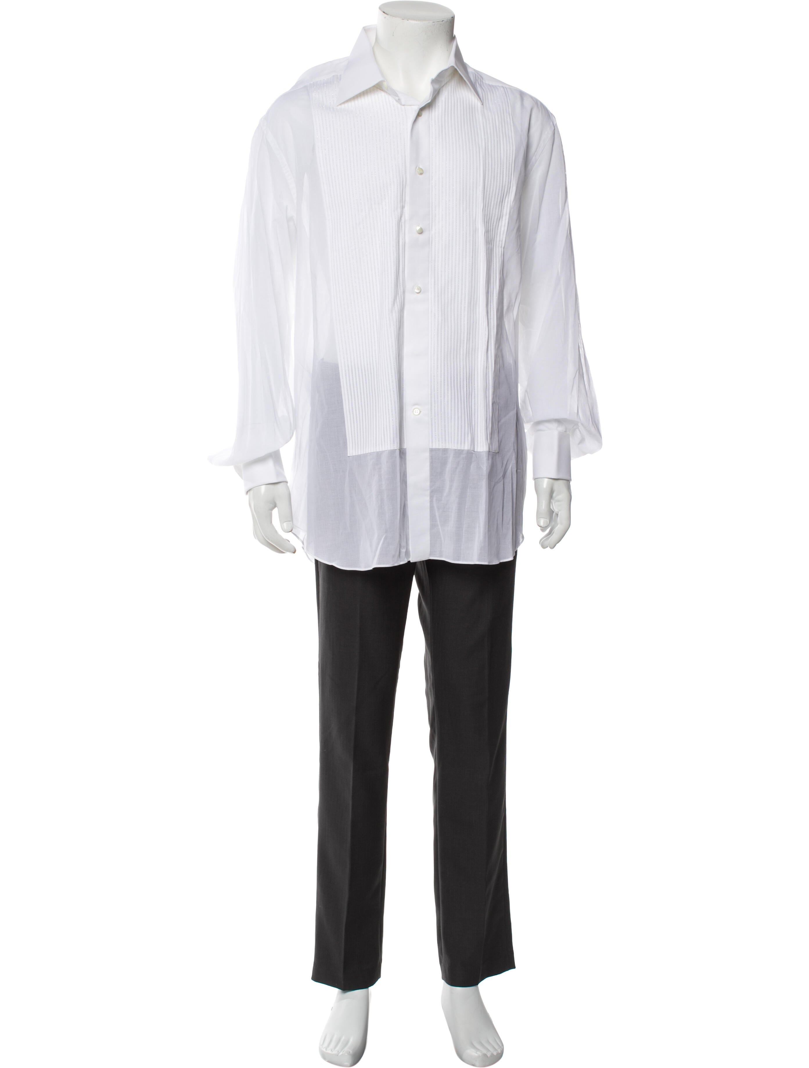 Stefano Ricci Long Sleeve Tuxedo Shirt