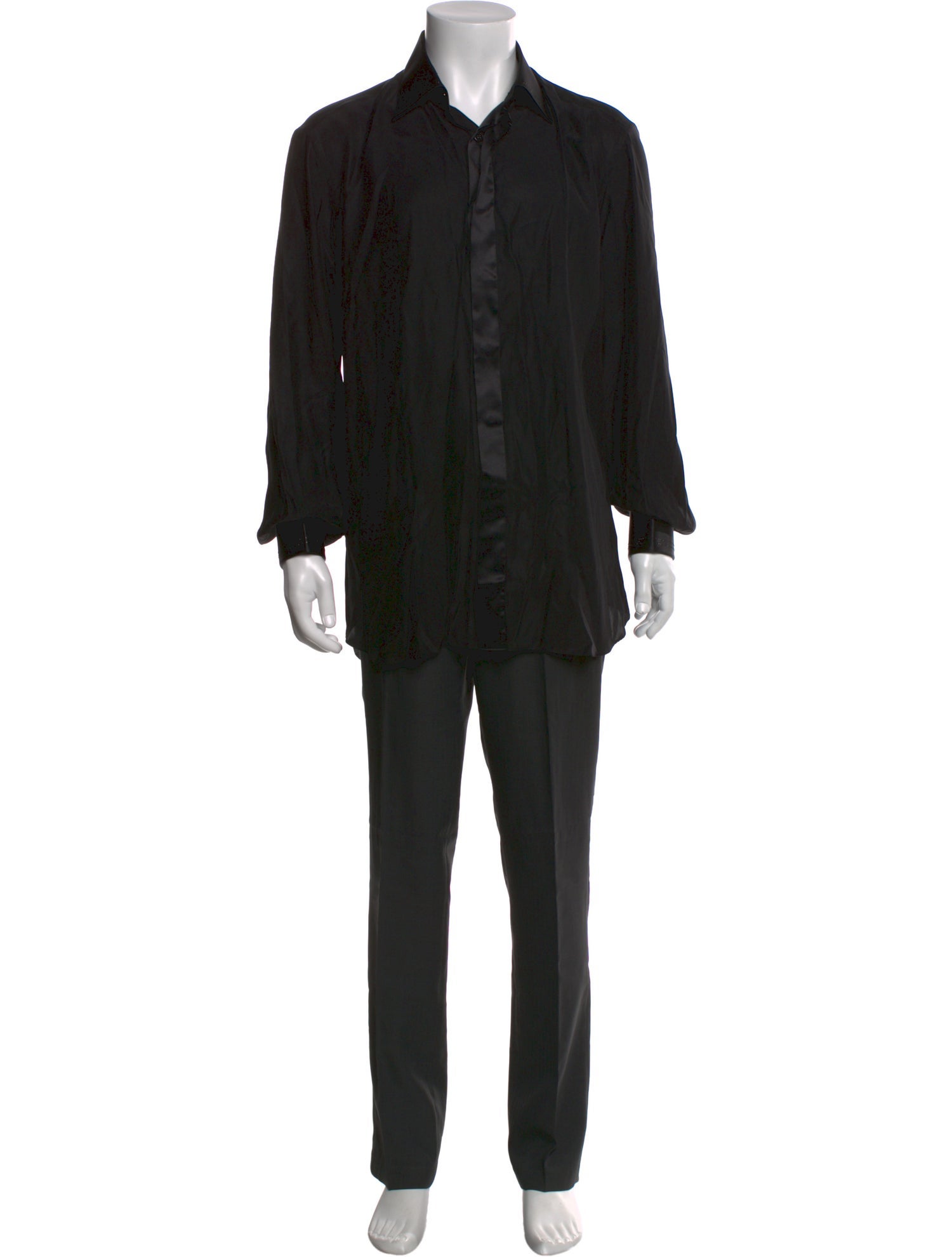 Stefano Ricci Silk Long Sleeve Dress Shirt