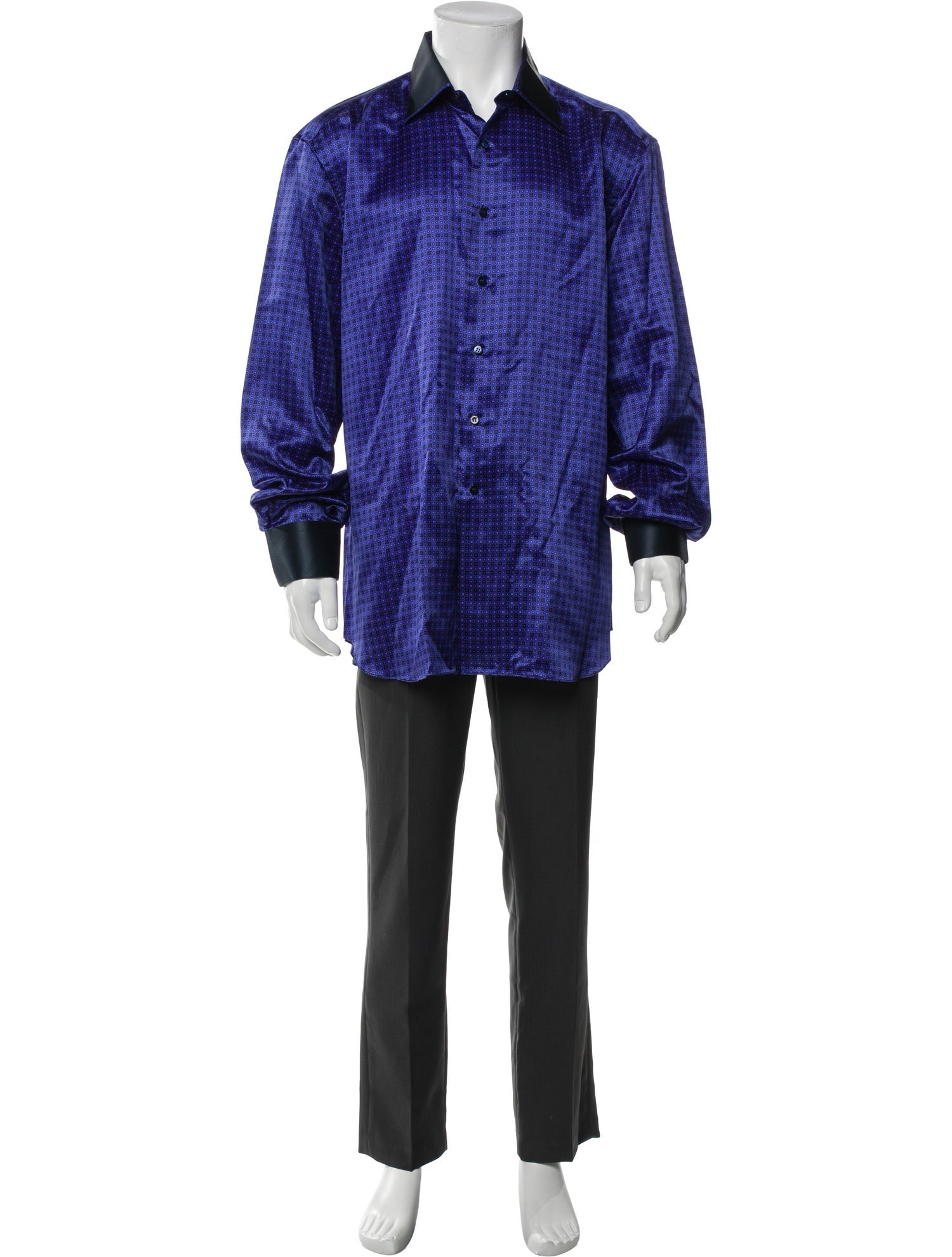 Stefano Ricci Silk Plaid Print Shirt