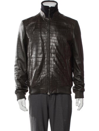 Stefano Ricci Leather Moto Jacket