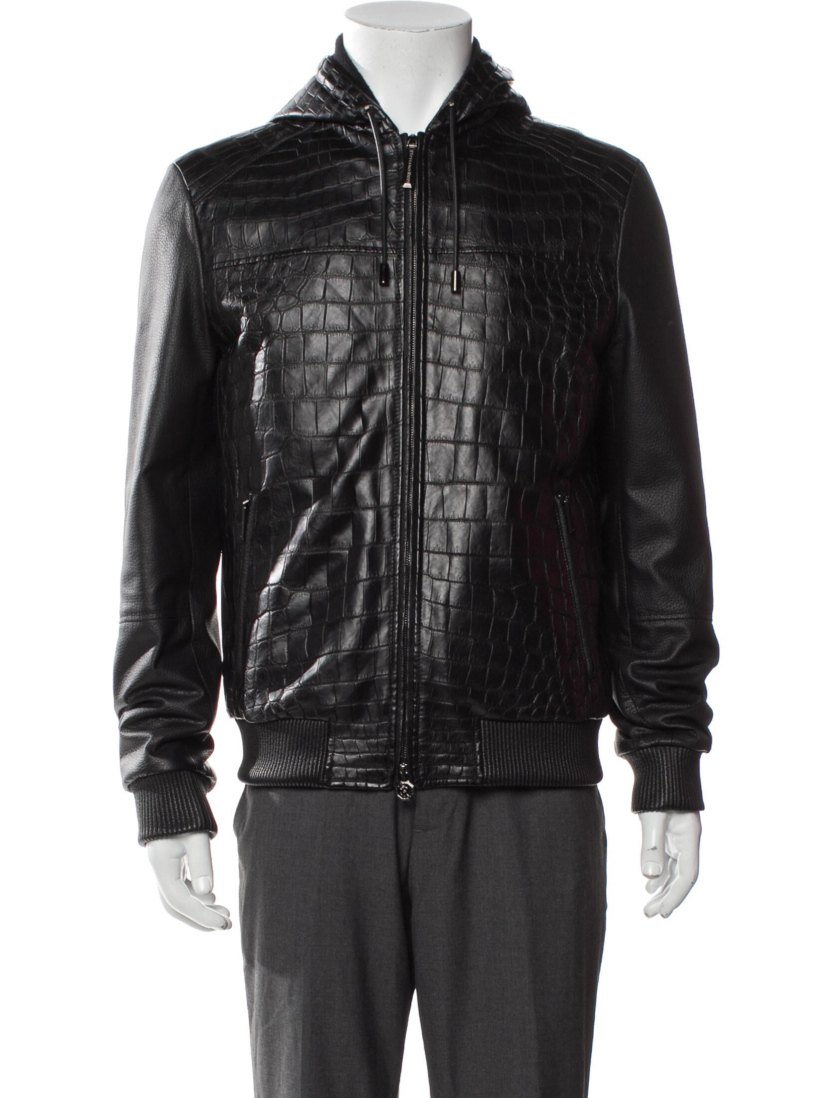 Stefano Ricci Crocodile Moto Jacket