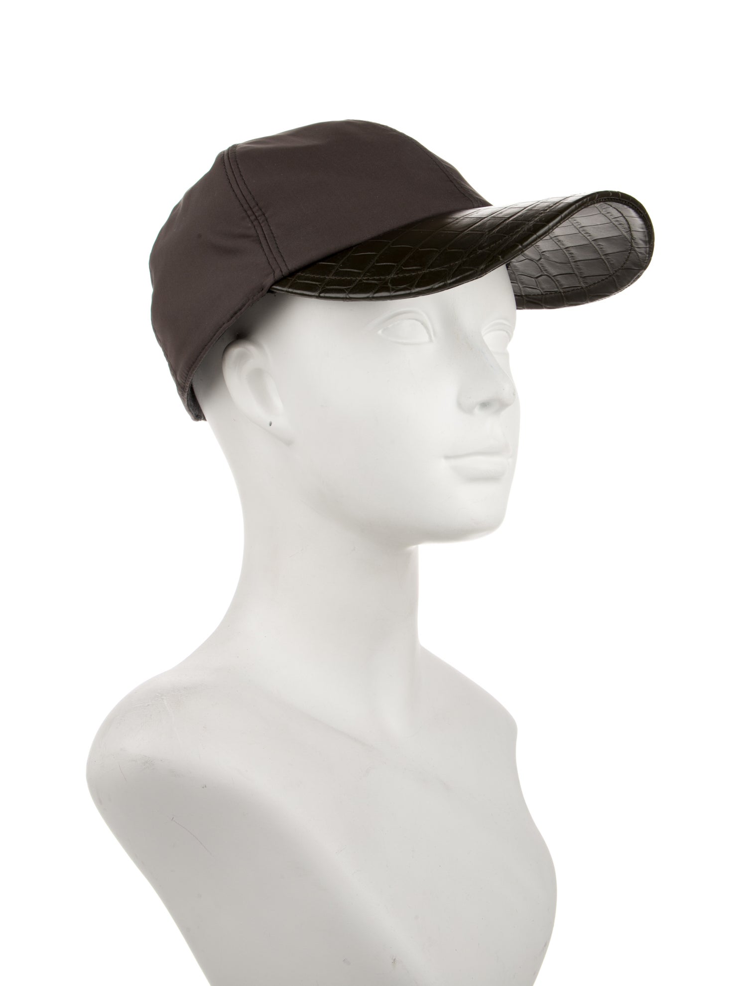 Stefano Ricci Crocodile Trimmed Silk Baseball Cap