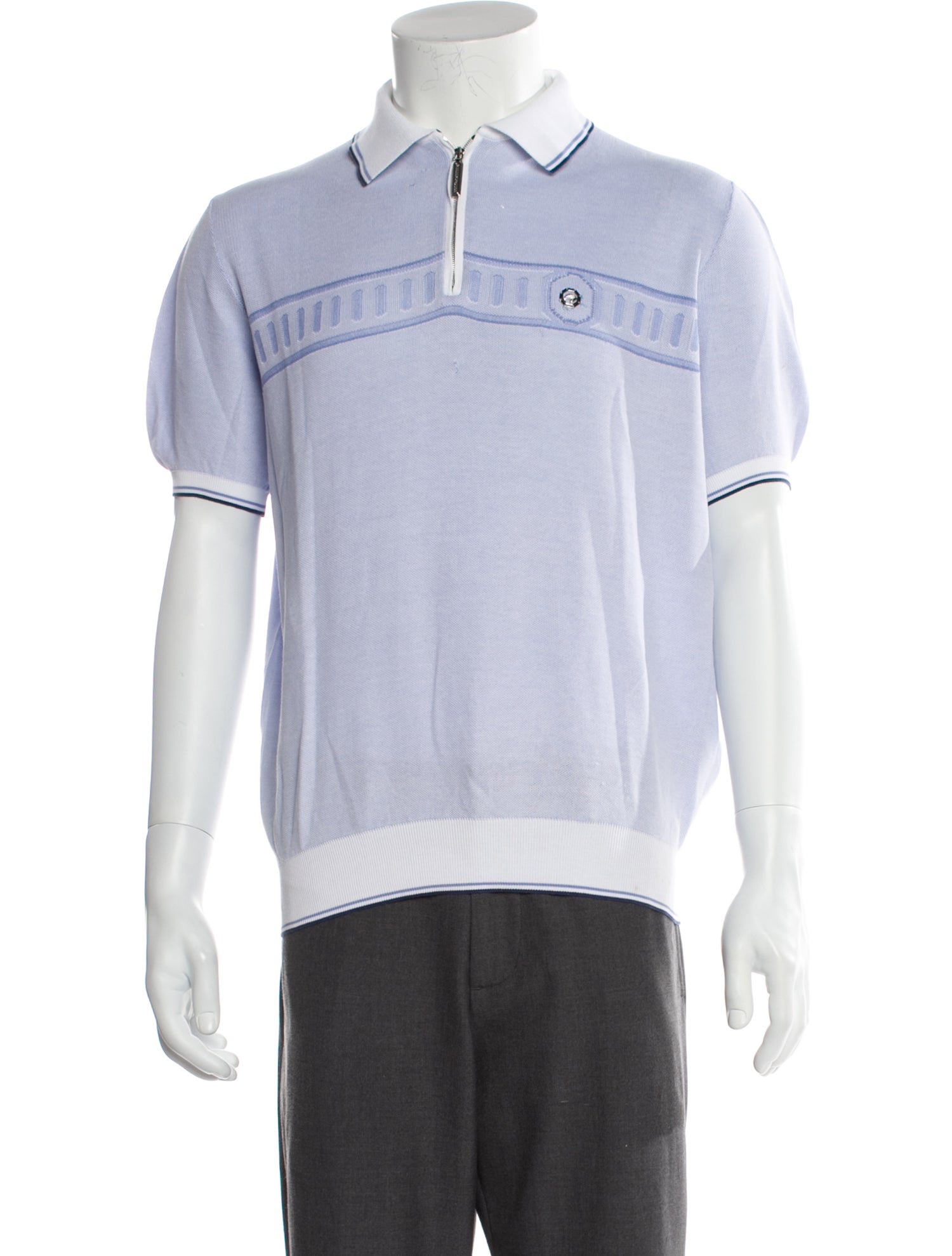 Stefano Ricci Graphic Print Collar Polo Shirt