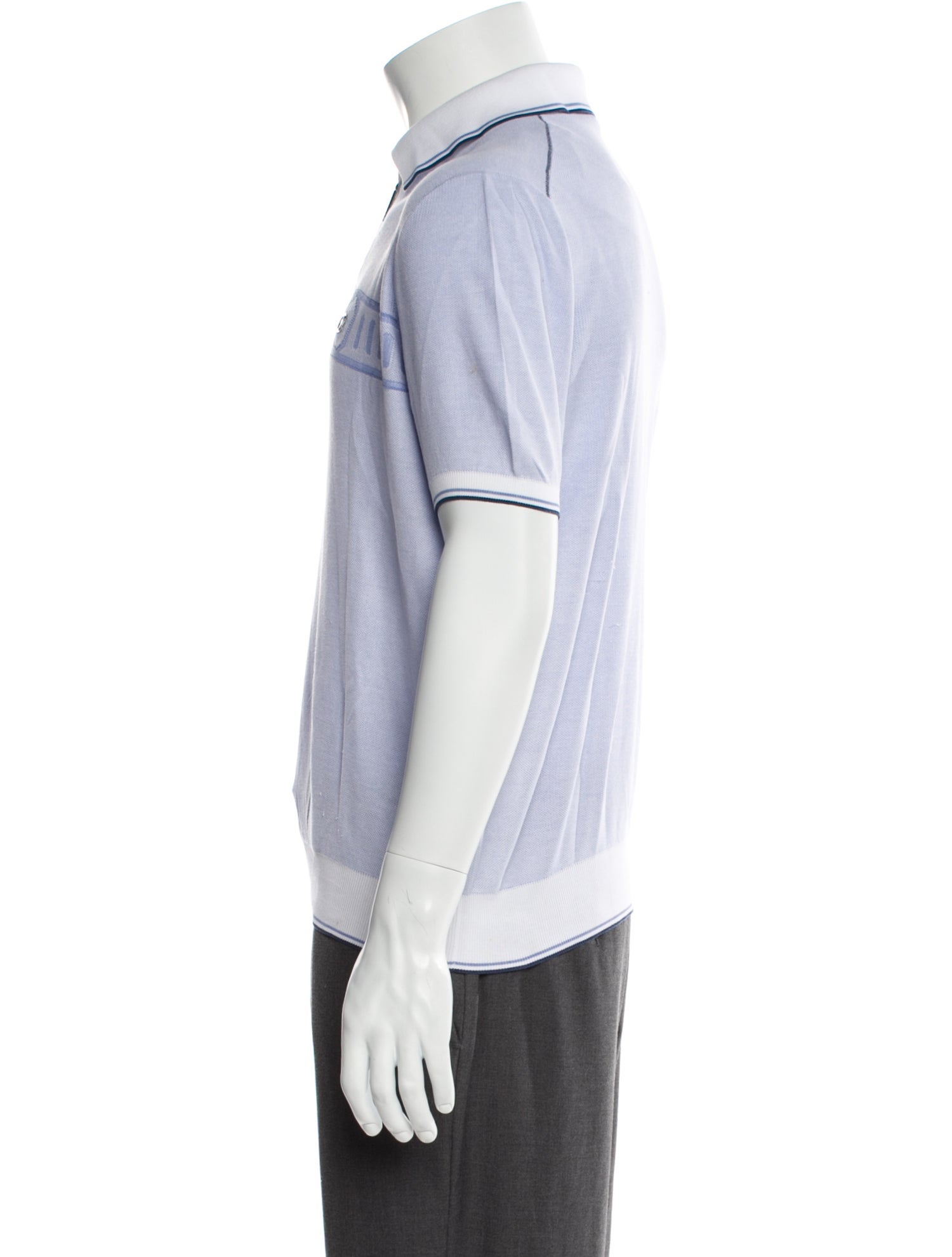 Stefano Ricci Graphic Print Collar Polo Shirt