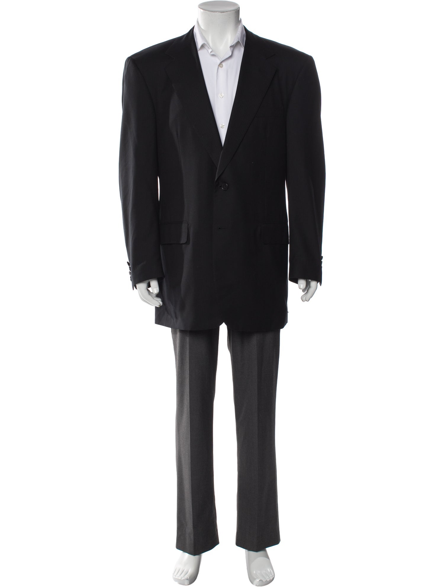 Stefano Ricci Wool Leather Trim Embellishment Blazer