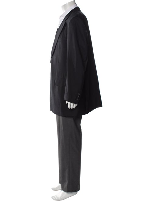 Stefano Ricci Wool Leather Trim Embellishment Blazer