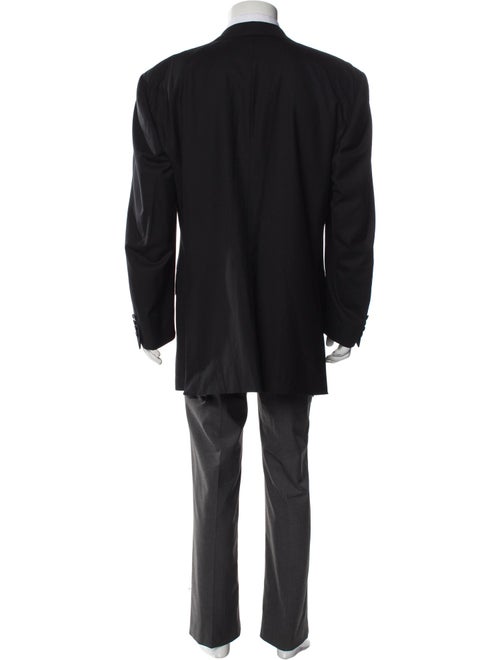 Stefano Ricci Wool Leather Trim Embellishment Blazer