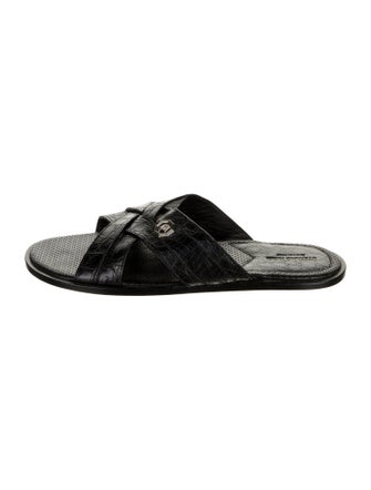 Stefano Ricci Leather Slides