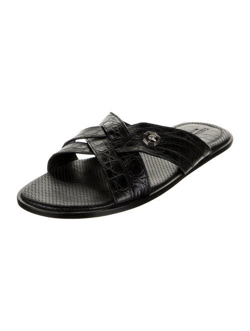 Stefano Ricci Leather Slides
