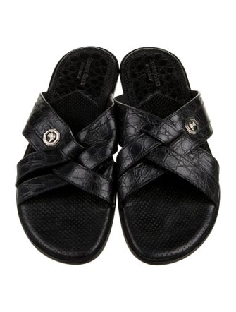 Stefano Ricci Leather Slides
