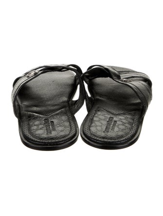 Stefano Ricci Leather Slides