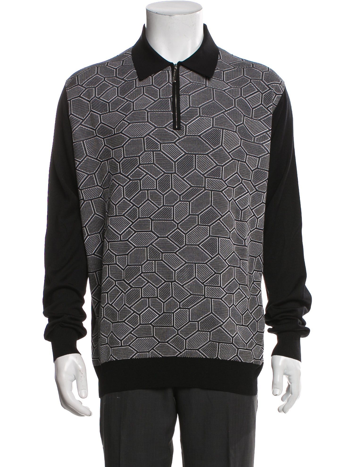 Stefano Ricci Silk Printed Polo Shirt