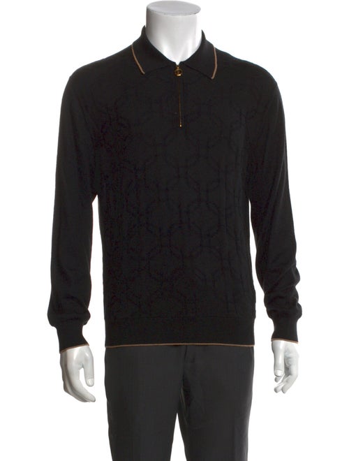 Stefano Ricci Cashmere Collar Polo Sweater