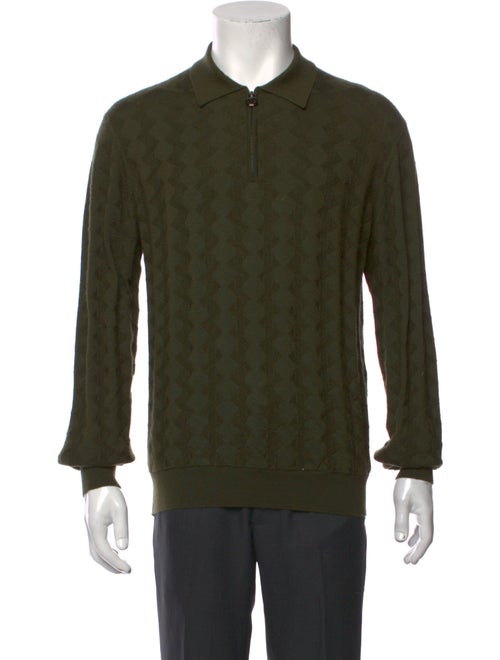 Stefano Ricci Cashmere Mock Neck Polo Sweater