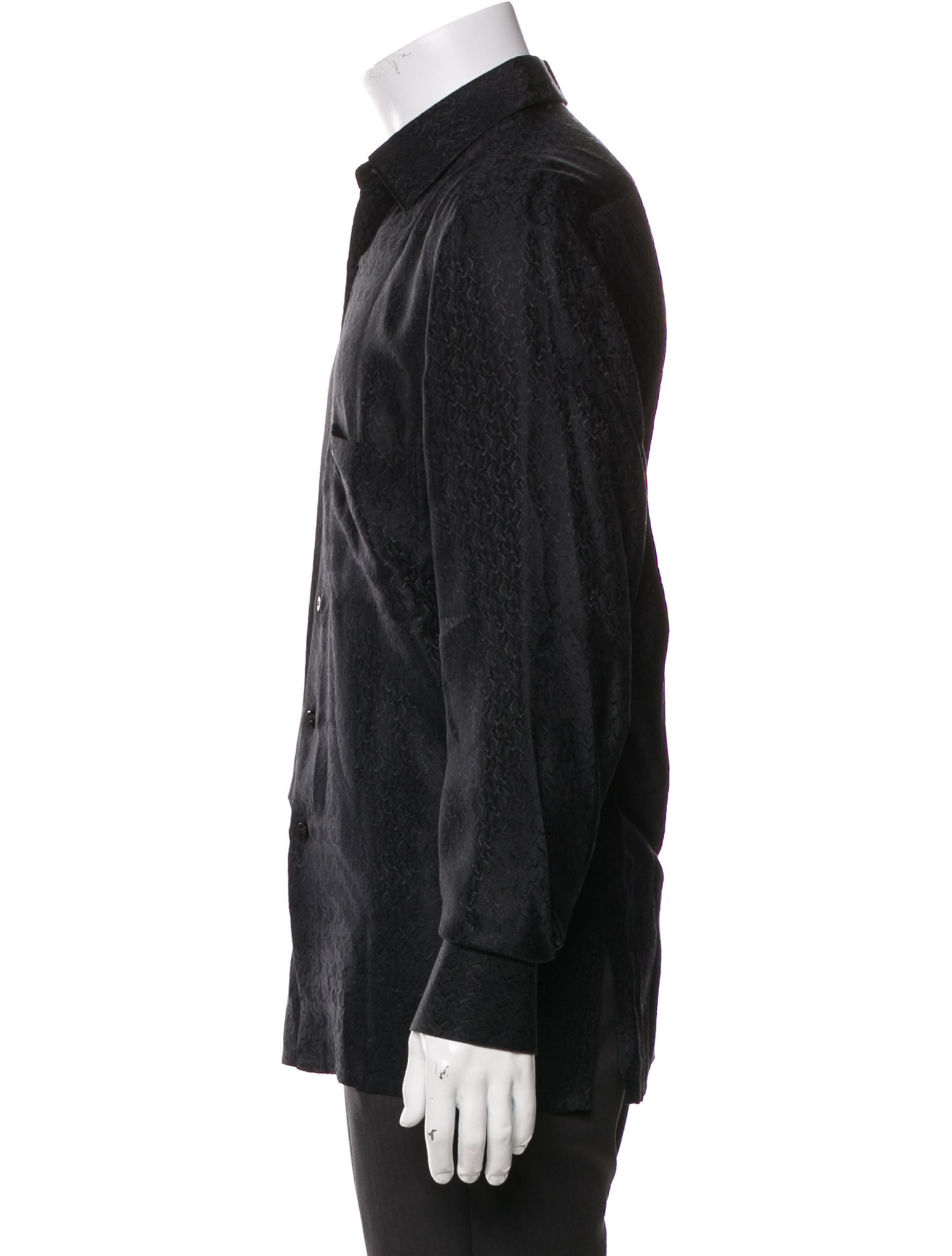 Stefano Ricci Silk Long Sleeve Dress Shirt