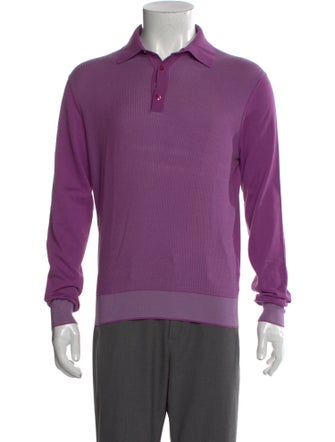 Stefano Ricci Collar Long Sleeve Polo Shirt