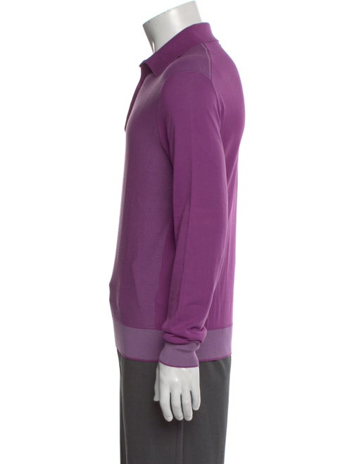 Stefano Ricci Collar Long Sleeve Polo Shirt